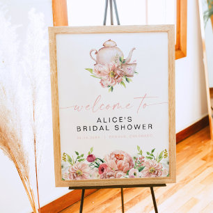 ALICE Blush Bloemstuk Bruidsfeest Theepartij Brunc Poster