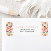 ALICE Blush Spring Zomer Bloemen Retouradres Etiket (Insitu)