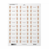 ALICE Blush Spring Zomer Bloemen Retouradres Etiket (Full Sheet)