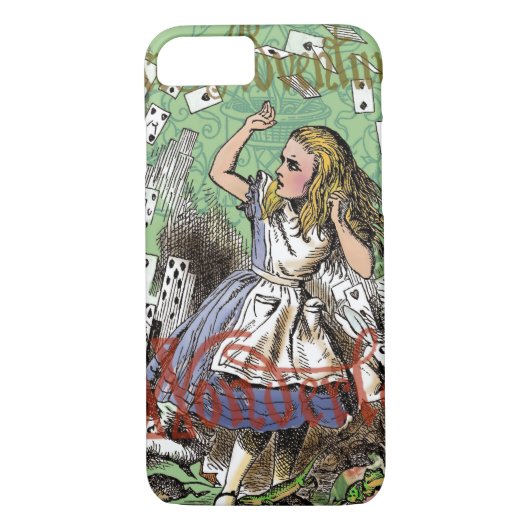 alice cards wonderland hatter konijn Case-Mate iPhone case (Achterkant)