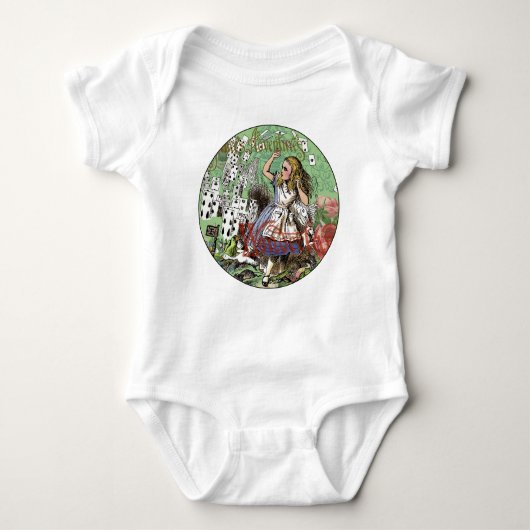alice cards wonderland hatter konijn romper (Voorkant)