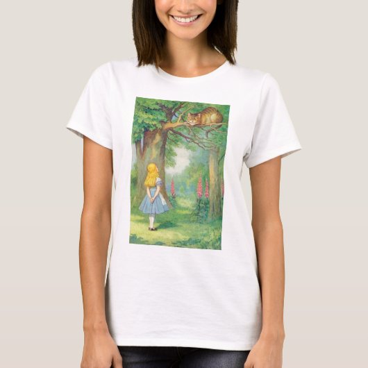 Alice & Cheshire Cat Color T-shirt (Voorkant)