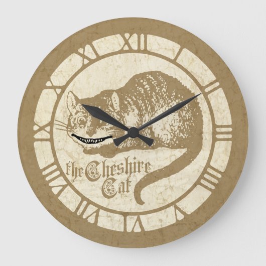  Alice Cheshire Cat Grote Klok (Voorkant)