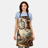 Alice & Cheshire Cat: Whimsical Wonderland Fantasy Schort (Gedragen)