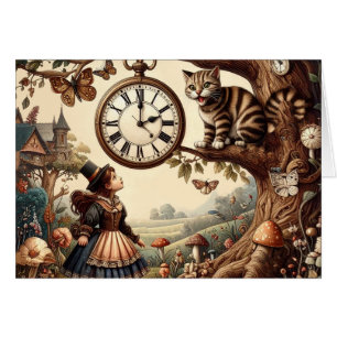 Alice & Cheshire Cat: Whimsische Fantasie Wereld