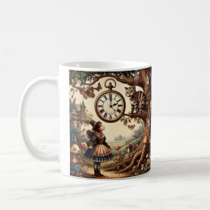 Alice & Cheshire Cat: Whimsische Wonderland Fantas Koffiemok