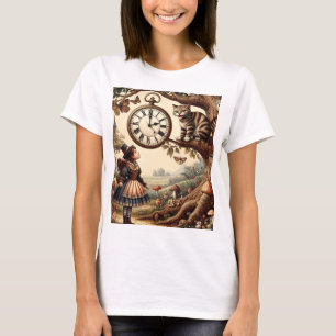 Alice & Cheshire Cat: Whimsische Wonderland Fantas T-shirt