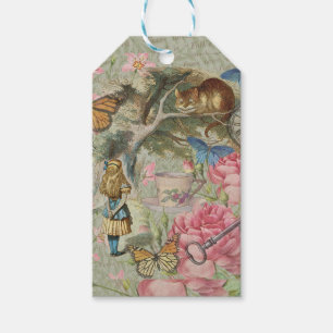 Alice Cheshire Cat Wonderland Tuin Boom Cadeaulabel