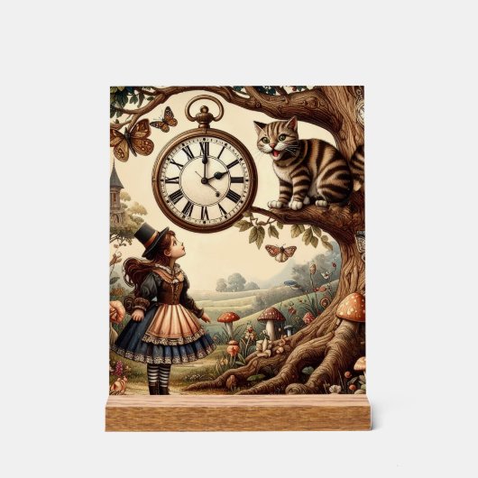 Alice & Cheshire Chat : Whimsical Wonderland Imagi (Recto)