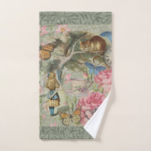 Alice Cheshire Kat Wonderland Boom Tuin Bad Handdoek