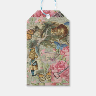 Alice Cheshire Kat Wonderland Boomgaard Cadeaulabel