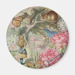 Alice Cheshire Kat Wonderland Boomgaard Magneet