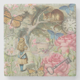 Alice Cheshire Kat Wonderland Boomgaard Stenen Onderzetter