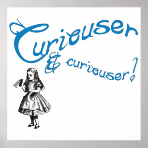 Alice Citaat met Afbeelding Poster