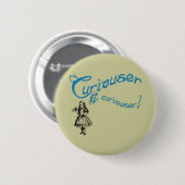 Alice Citaat met Afbeelding Ronde Button 5,7 Cm (Voorkant /achterkant)