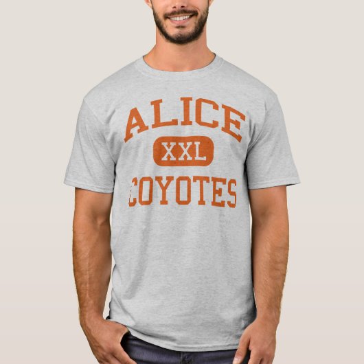 Alice - Coyotes - Alice High School - Alice Texas T-shirt (Voorkant)