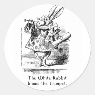 Alice dans des autocollants d'art du pays des