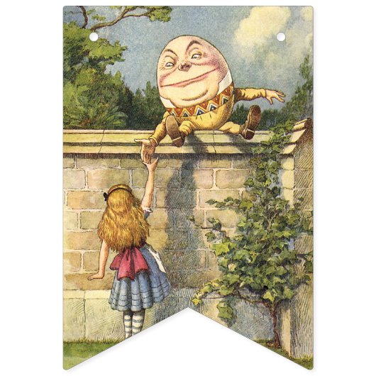 Alice dans des DRAPEAUX de PARTIE d'AMUSEMENT du (Premier drapeau)