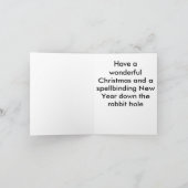 Alice dans la carte de Noël du pays des merveilles (Intérieur)