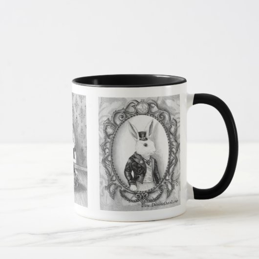 Alice dans la tasse de chat de Cheshire de tasse (Droite)