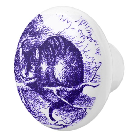 Alice dans le bouton de pourpre de chat de (Droite)