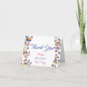 Alice dans le carte de remerciements baby shower d (Devant)