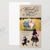 Alice dans le carte photo de bébé de Merci du pays (Devant / Derrière)