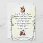 Alice dans le faire-part de mariage du pays des (Devant)