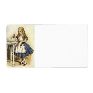Alice dans le pays des merveilles étiquettes de li