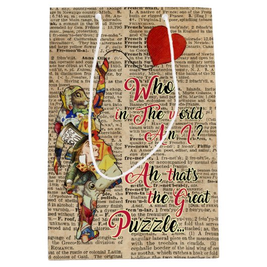 Alice dans le sac fait sur commande de cadeau de (Devant)