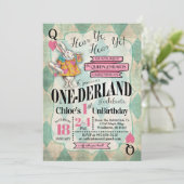 Alice dans les ?ères invitations d'anniversaire du (Debout devant)