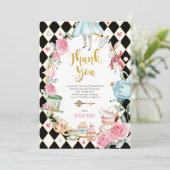 Alice dans l'Onederland Carte de remerciements de  (Debout devant)