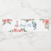 Alice dans l'Onederland Étiquette de bouteilles d' (Étiquettes simples)