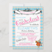 Alice dans l'Onederland Invitation pour le premier (Devant)