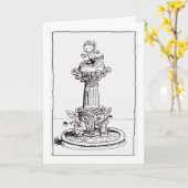 Alice dans une carte de piédestal (Fleur jaune)