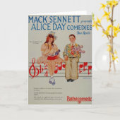 Alice Day comedies 1926 carte de voeux (Fleur jaune)
