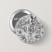 Alice & de Gang Ronde Button 5,7 Cm (Voorkant /achterkant)