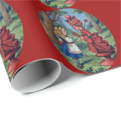 Alice & de Rode Koningin Cadeaupapier (Rol Hoek)