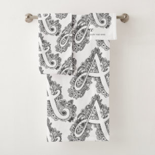 Alice doodle art lettre Un nom signifiant serviett