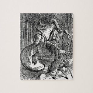 Alice Door Het Kijken Glas - De Jabberwocky Legpuzzel