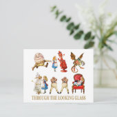Alice door het kijkglas briefkaart (Staand voorkant)