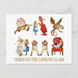 Alice door het kijkglas briefkaart