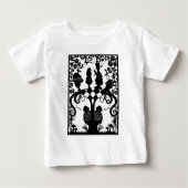 Alice door het uitziende glas baby T-Shirt (Voorkant)