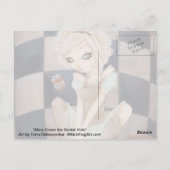 Alice Down Rabbit Hole carte postale du pays des m (Dos)