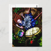 Alice Down the Rabbit Hole Briefkaart (Voorkant / Achterkant)