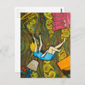 Alice Down the Rabbit Hole - Carte postale (Devant / Derrière)