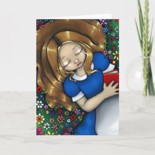 "Alice Dreaming" Greeting Card Kaart