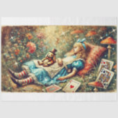 Alice Dromen in Wonderland Decoupage Tissuepapier (Voorkant)