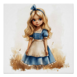 Alice' dromerige grilligheid: Wonderland grillighe Perfect Poster