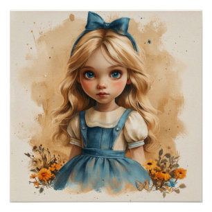 Alice' Droomwereld vol Grillen: Wonderland Droomvl Perfect Poster